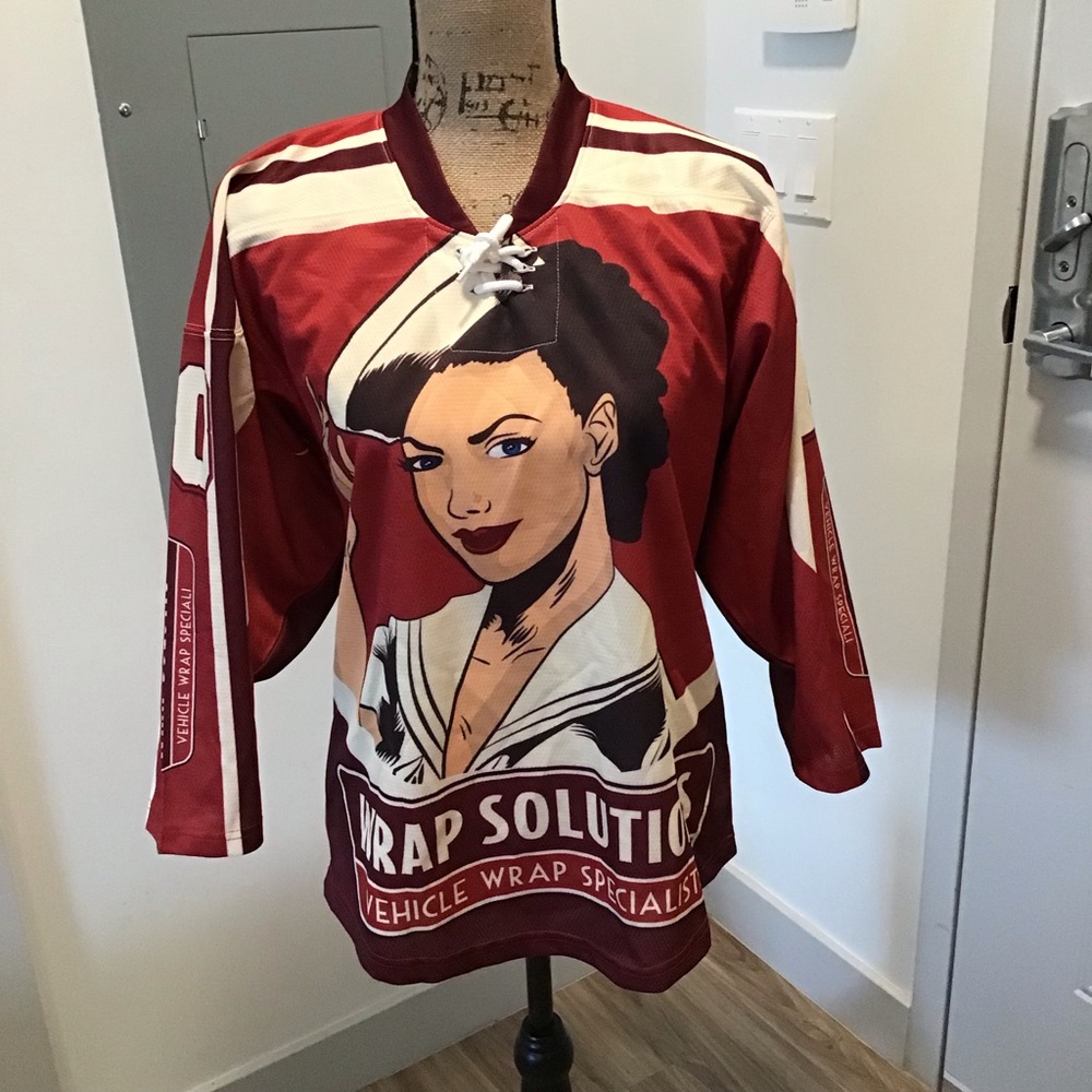 Dangle Sports Jersey for Wrap Solutions-vehicle wrap specialists SZ YM Preowned